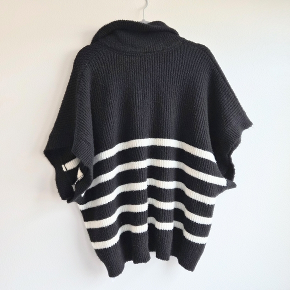 Disney Black and White Striped Turtleneck Sweater - Picture 2 of 7